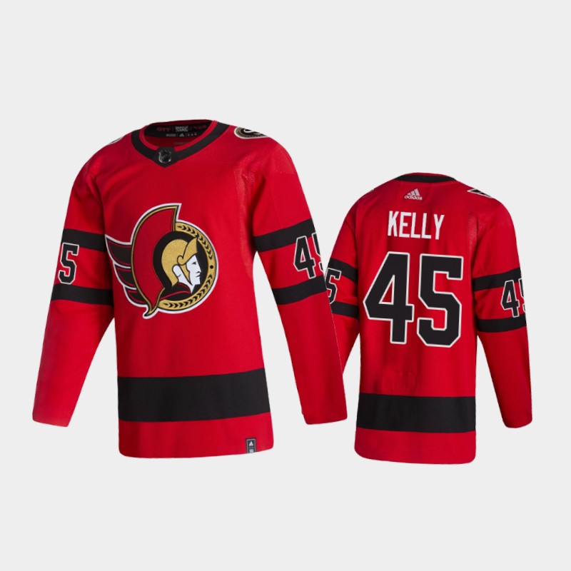 Men's Ottawa Senators #45 Parker Kelly Adidas 2020-21 Red Player Jersey Men's Ottawa Senators #45 Parker Kelly Adidas 2020-21 Red Player Jersey
